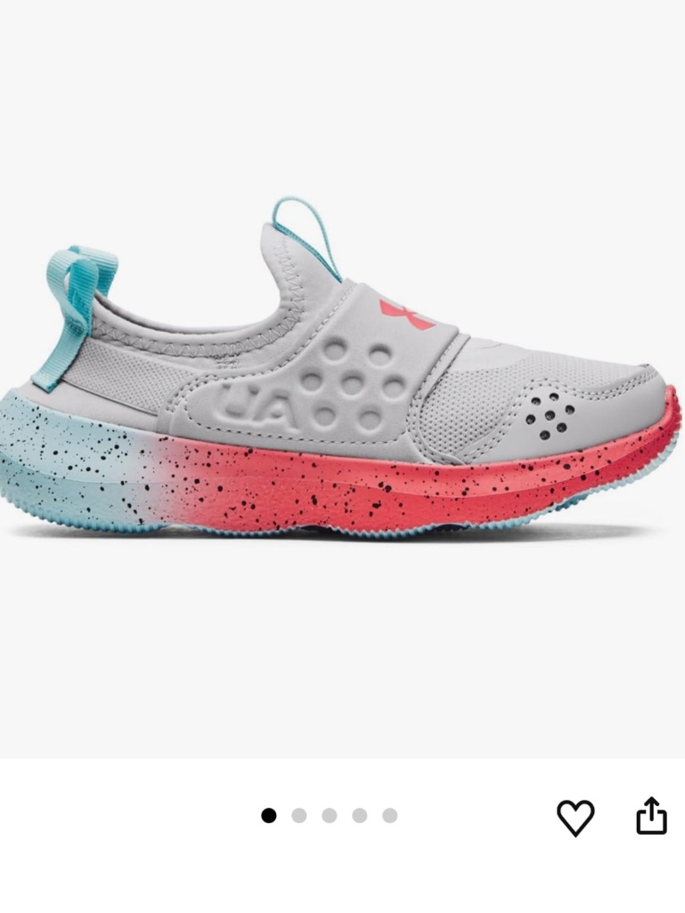 NWOT Under Armour Big Girls Runplay Fade Running Shoes - Youth 5.5